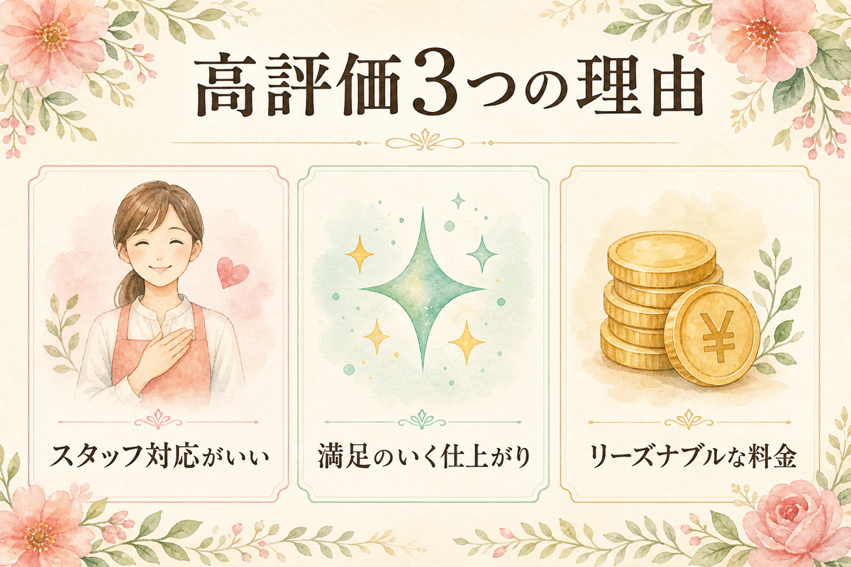 ウェディングウィッシュ口コミが高評価な理由
