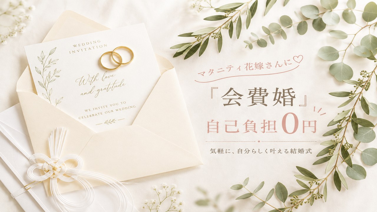 【会費婚とは？】自己負担0円から叶う結婚式｜マタニティ花嫁にもおすすめの理由