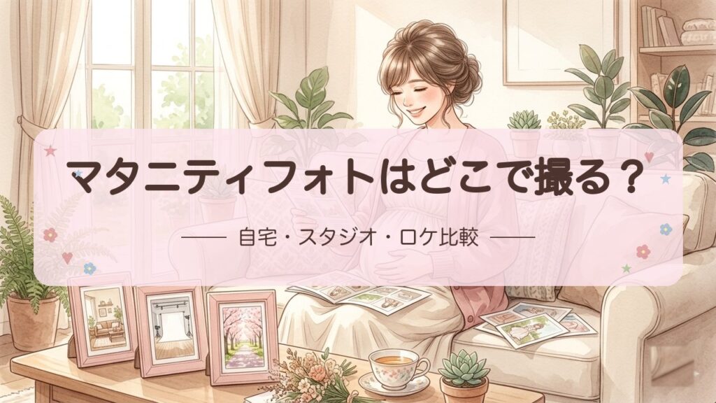 【マタニティフォトはどこで撮る？】自宅・スタジオ・ロケーション徹底比較