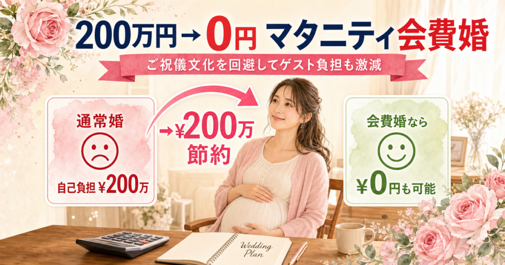 マタニティ婚×会費婚 200万→0円