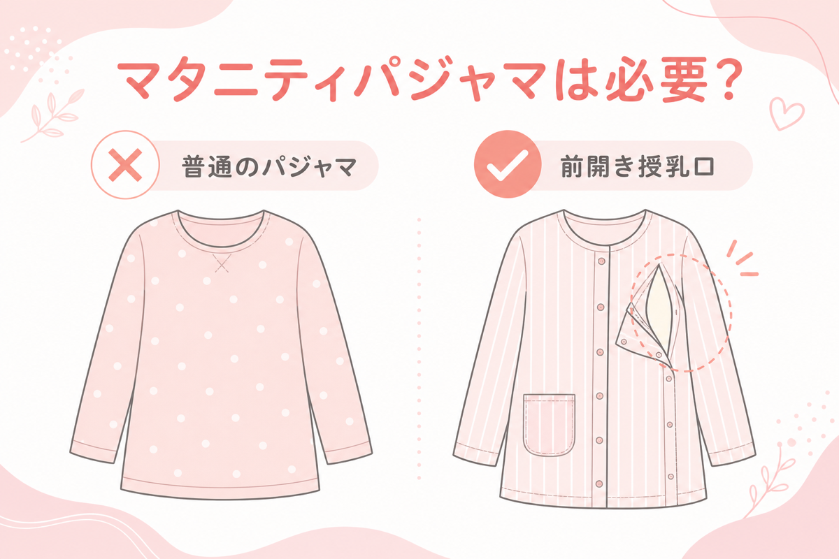 マタニティパジャマは必要かの図解