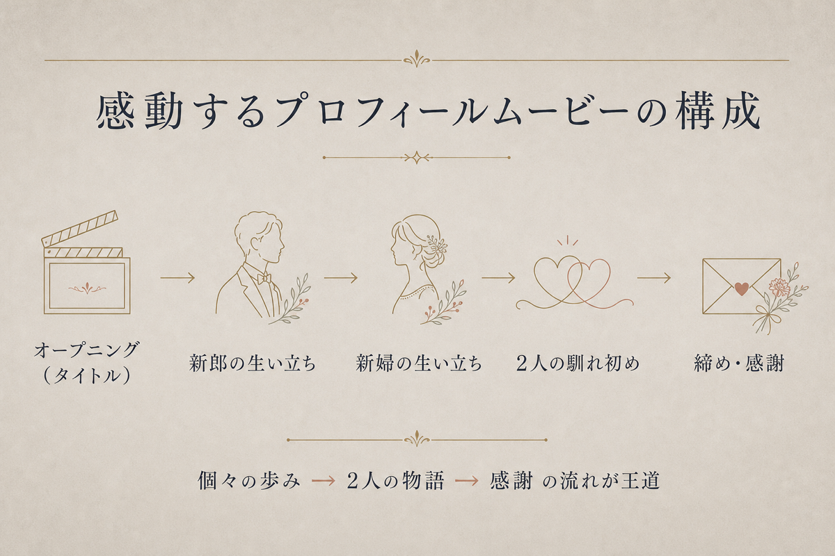 プロフィールムービーの構成の黄金パターン