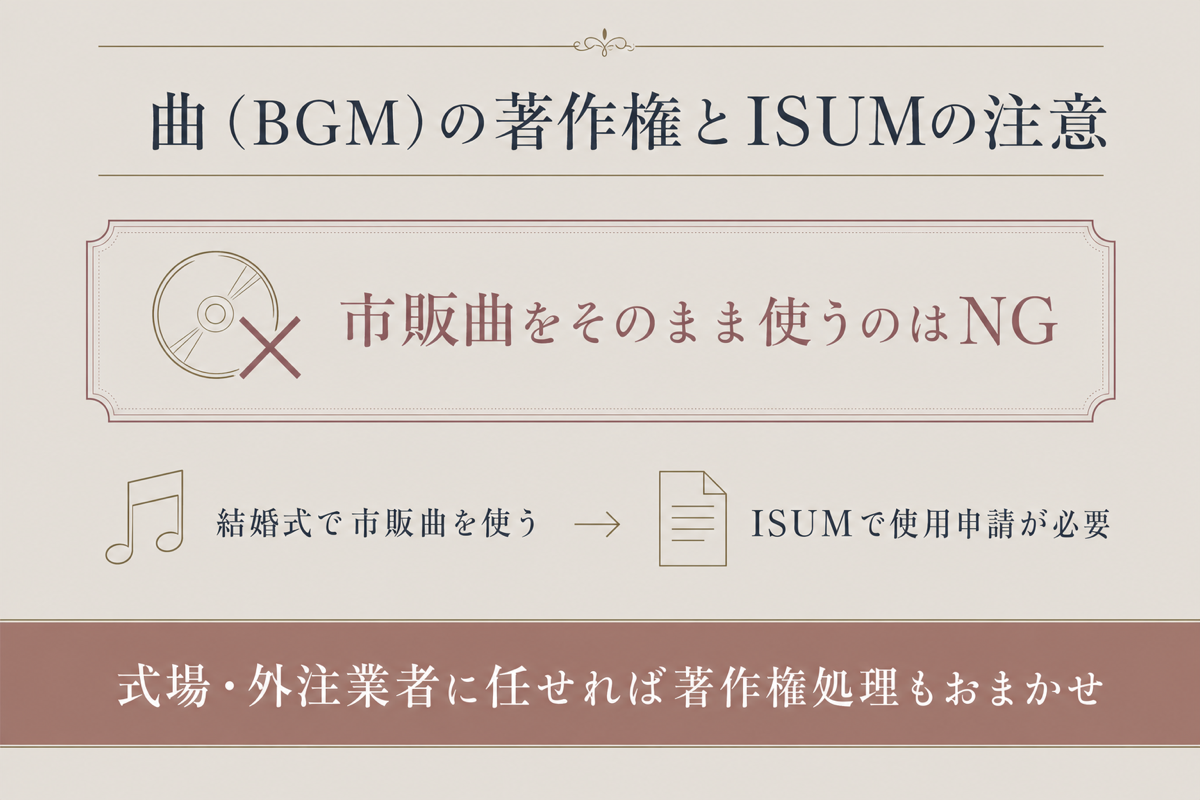 曲の著作権とISUMの注意