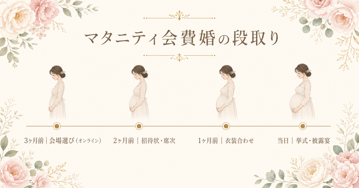 マタニティ会費婚の段取り