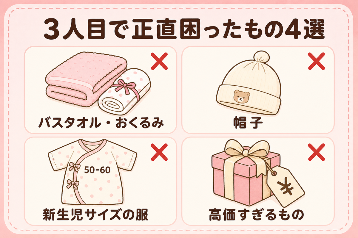 3人目で困った出産祝い4選