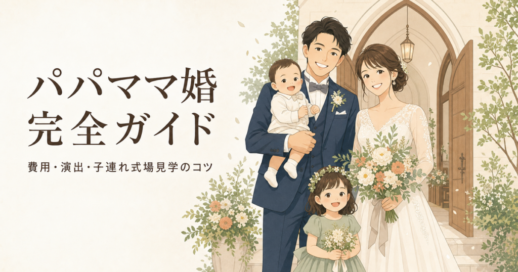 パパママ婚完全ガイド｜費用・演出・子連れ式場見学のコツ