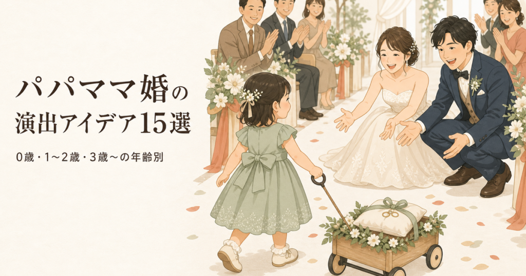パパママ婚の演出アイデア15選｜年齢別と失敗しないコツ