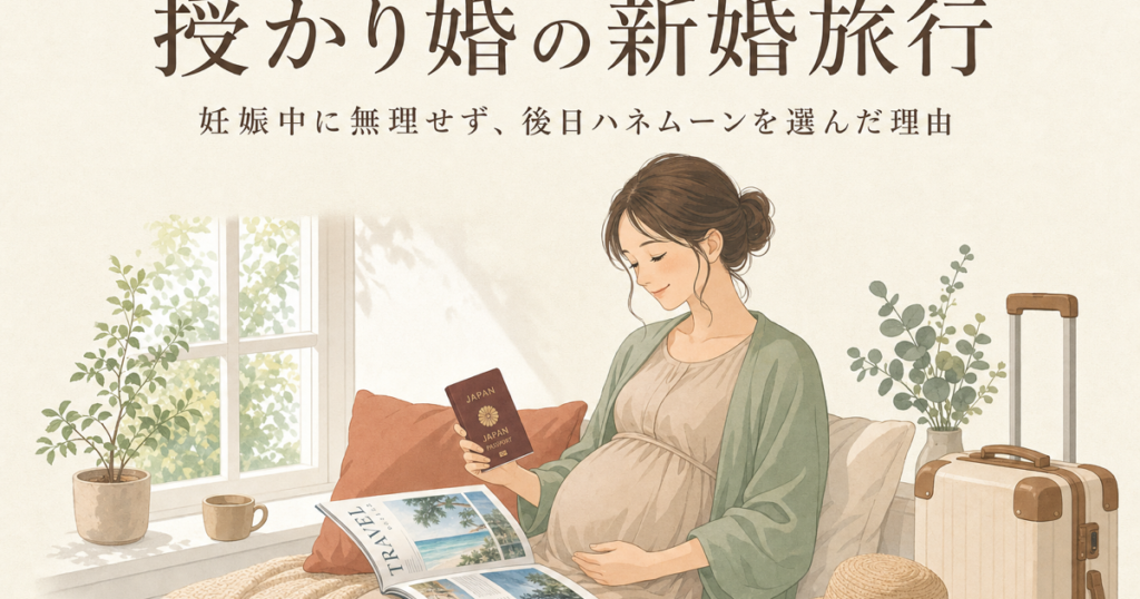 授かり婚の新婚旅行はいつ行く？妊娠中に無理せず後日ハネムーン