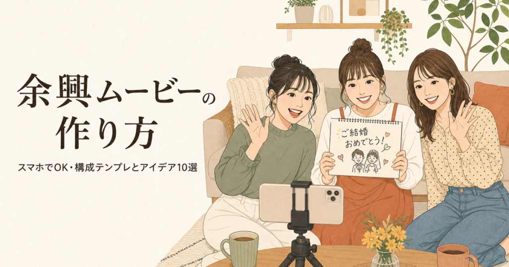 余興ムービーの作り方｜スマホでOK・構成テンプレとアイデア10選