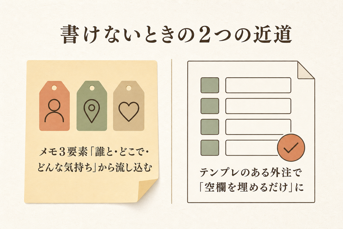 コメントが書けないときの2つの近道の図解