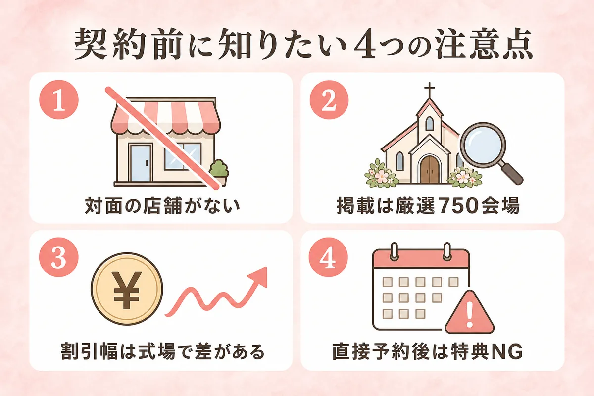 トキハナ契約前に知りたい4つの注意点の図解