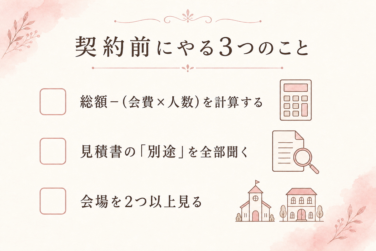 契約前にやる3つのことチェックリスト