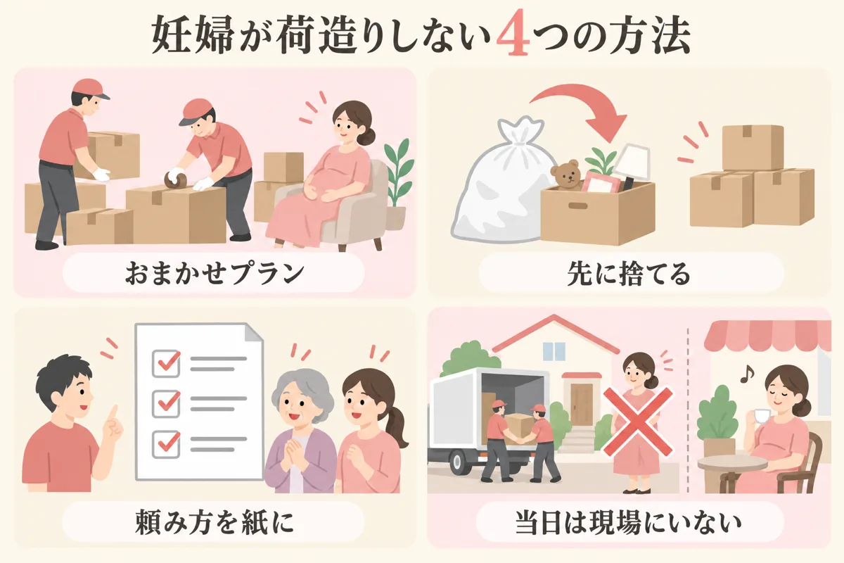 妊婦が荷造りしない4つの方法