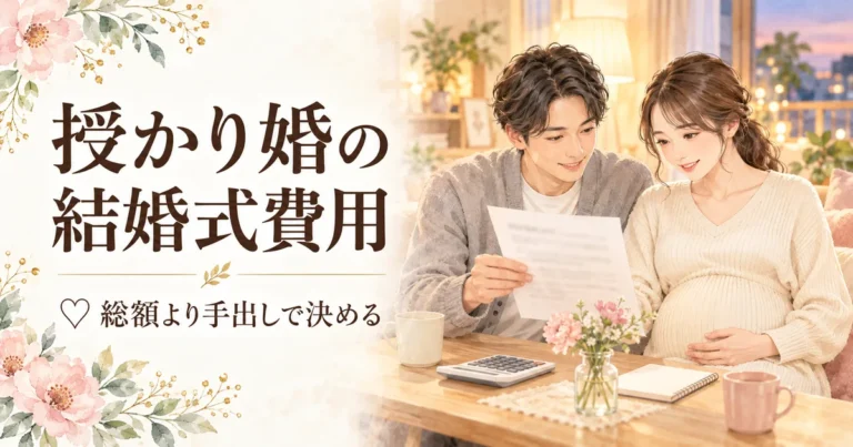 授かり婚の結婚式費用はいくら？総額500万・手出し200万だった私の内訳と分担