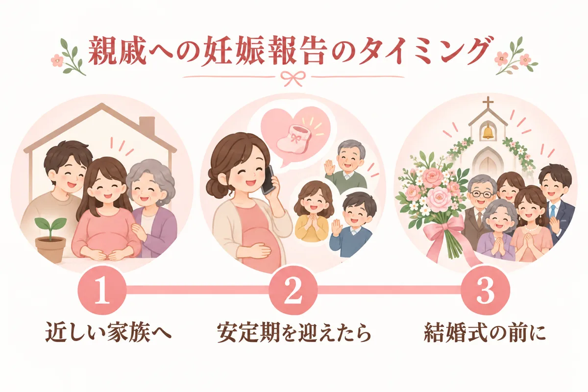 妊娠を親戚に伝える時期の目安
